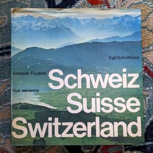 Vintage Switzerland Coffee Table Book